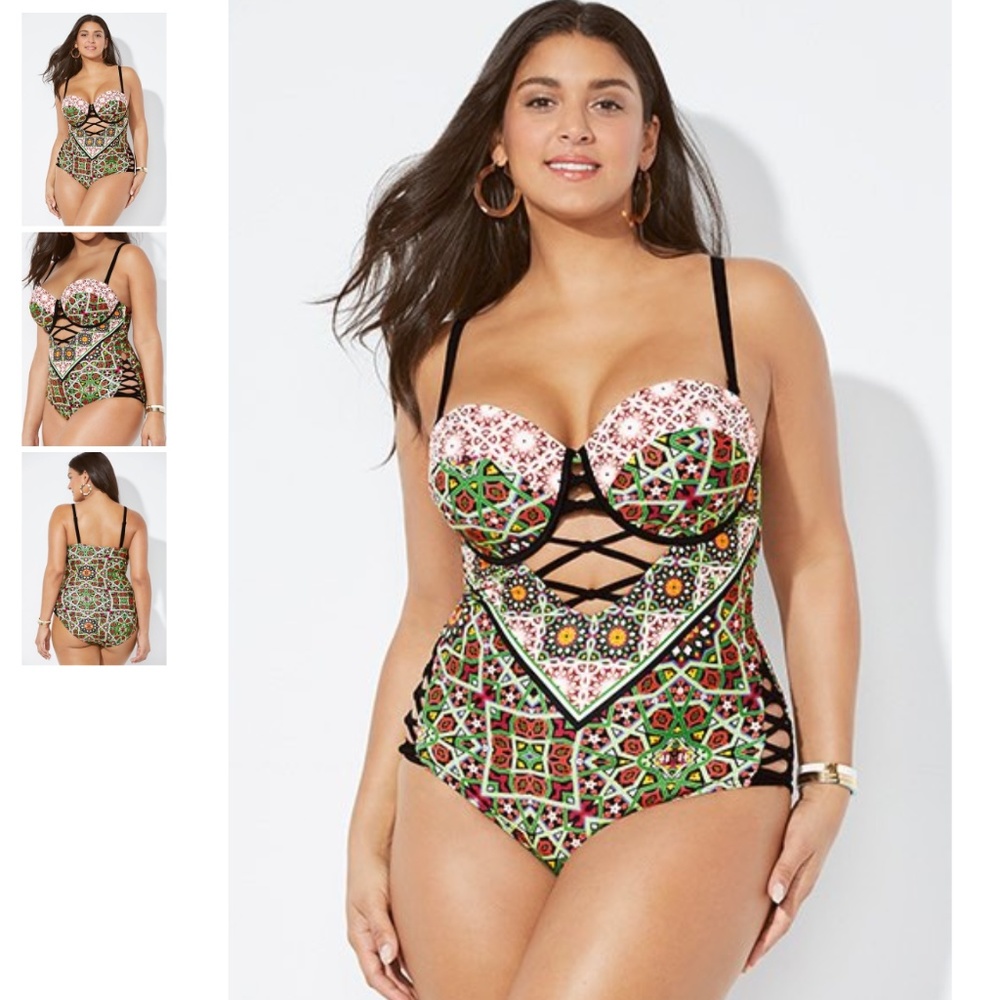 IBIZA CUT OUT UNDERWIRE ONE PIECE SWIMSUIT